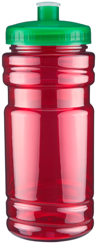 Translucent 20 oz Surf Bottle-Push Pull Lid