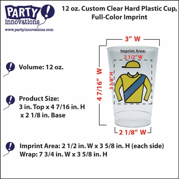 12 Oz Hard Plastic Clear Cups - Crazy About Cups