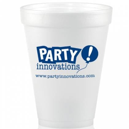 12 oz. Foam Cups with Full Color Custom Logo