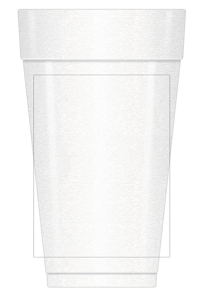 100 Custom 20 oz. Styrofoam Cups