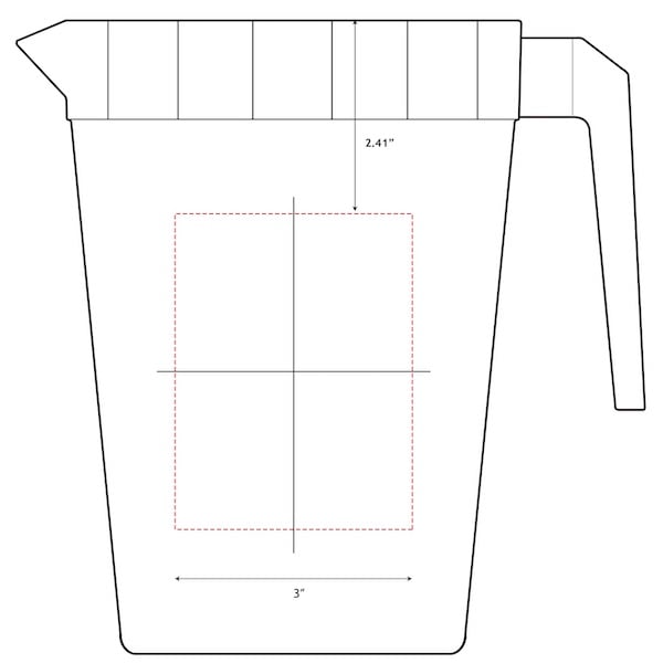 Polypropylene Pitcher - 48 ounce Stackable