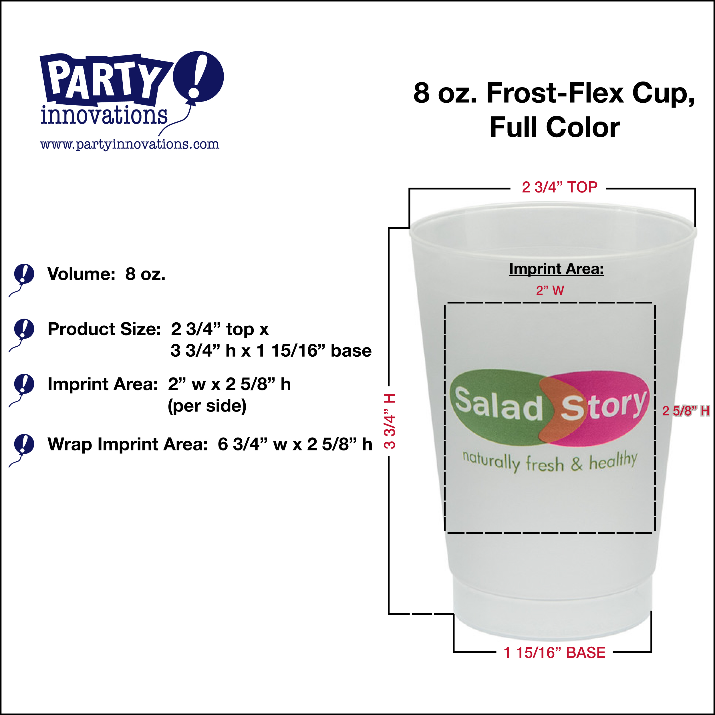 8 oz. Frost Flex Cups - Wholesale Prices