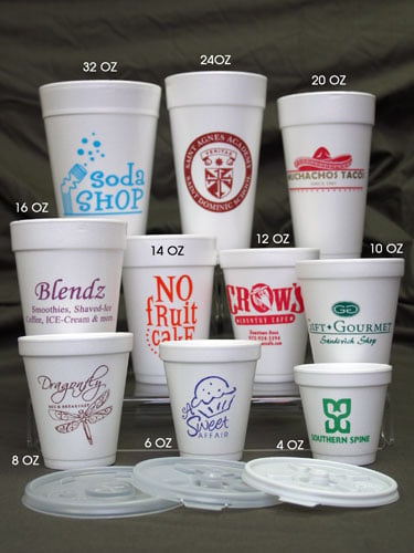 Personalized 16 oz. Foam Cups