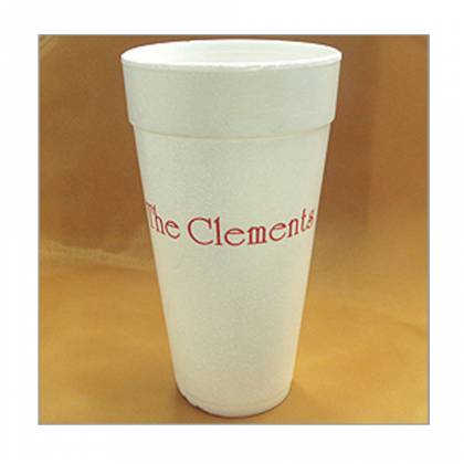 Gradient Lines Foam Cup, 16oz Foam Cup